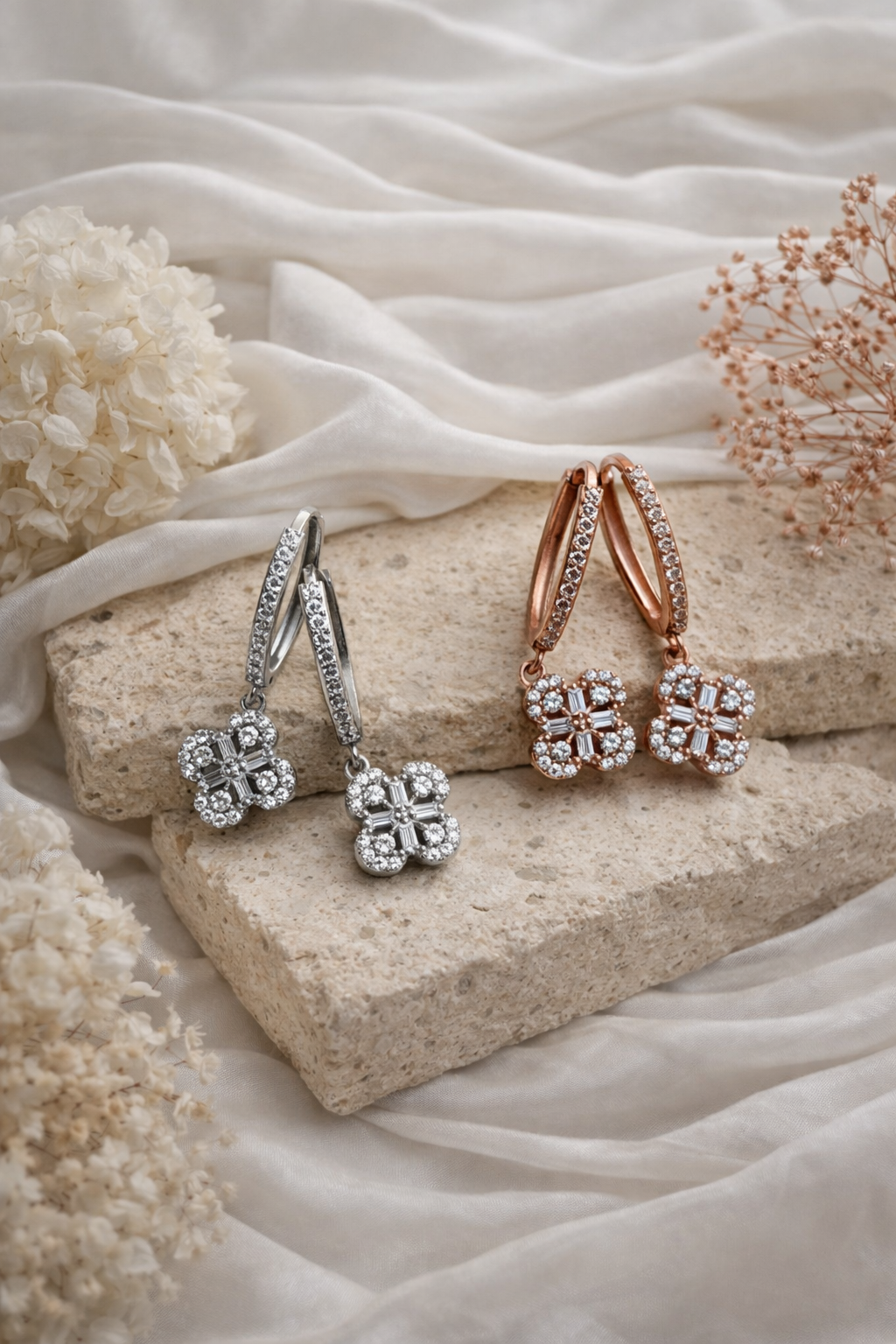 Boucles d'oreilles ELENA en Argent 925